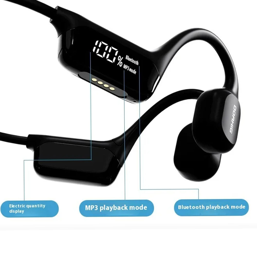 Bone Conduction Swimming Headphones IPX8 Waterproof 32GB MP3 Bluetooth 5.4