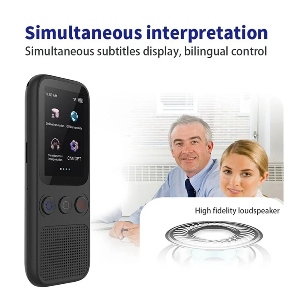 Portable Two-Way Translation in Real Time Translator Device with HD Touchscreen