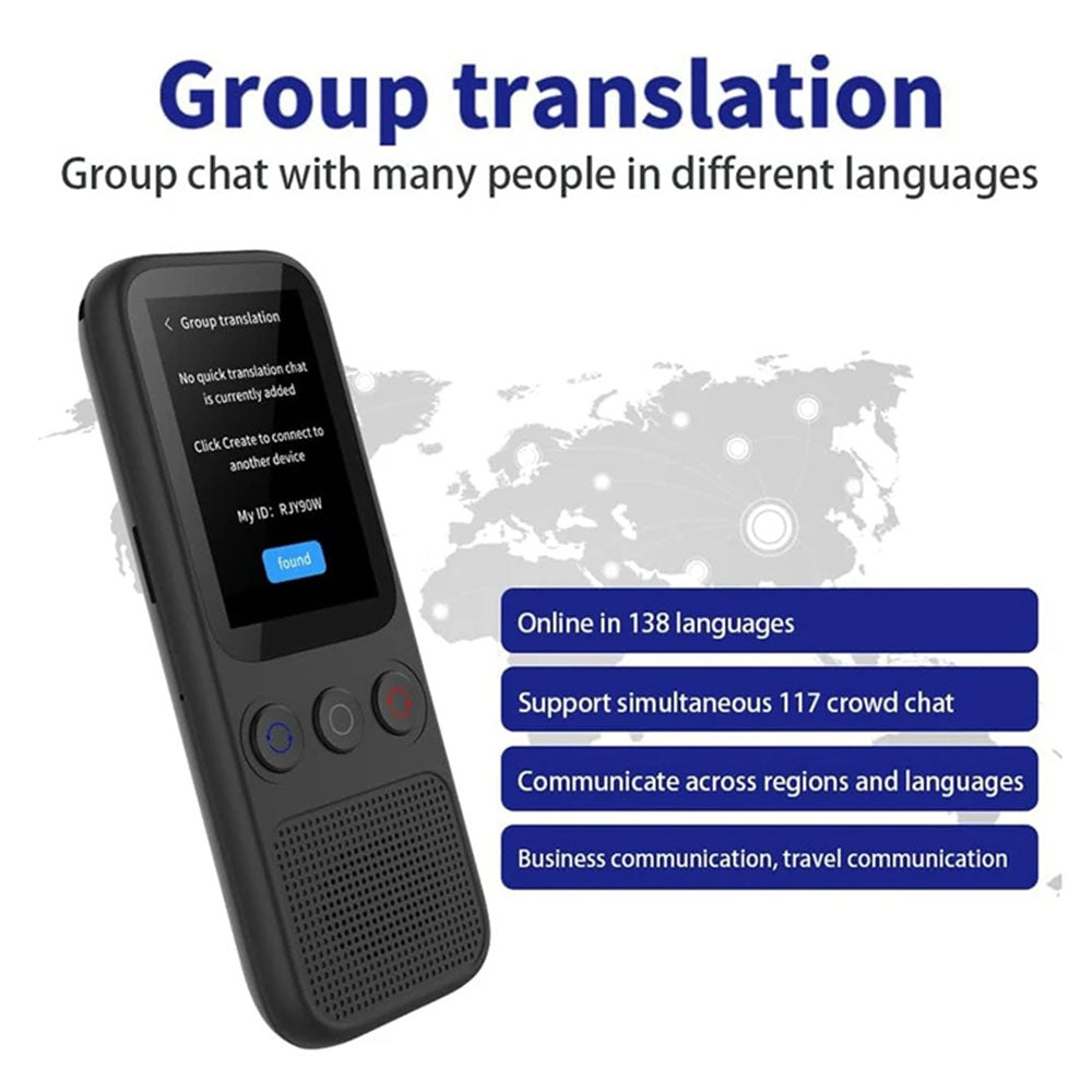 Portable Two-Way Translation in Real Time Translator Device with HD Touchscreen