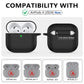 Compatible with Apple Airpods 4 Silicone Full Case Keychain and Cleaner Kit