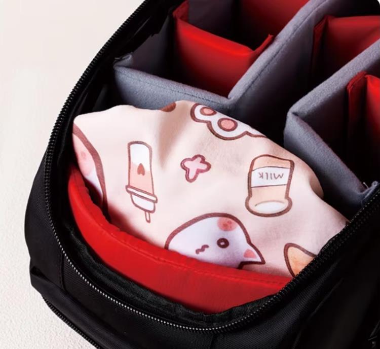 Cosmetic Bag Adhesive Magic Cloth Inner Bag For Outdoor Travel Makeup Storage