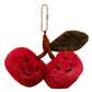 Emotional Support Toy with Expression and Plush Stuffed Vegetable and Fruit Keychain