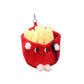 Emotional Support Toy with Expression and Plush Stuffed Fast Food Keychain