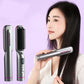 Hair Straightener Brush Negative Travel Portable Cordless Fast Heating Hot Comb