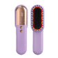 Wireless Hair Straightener Brush with Vibration Red Light