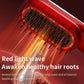 Wireless Hair Straightener Brush with Vibration Red Light
