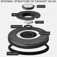 304 Stainless Steel Airtight Coffee Canister with Scoop-Black