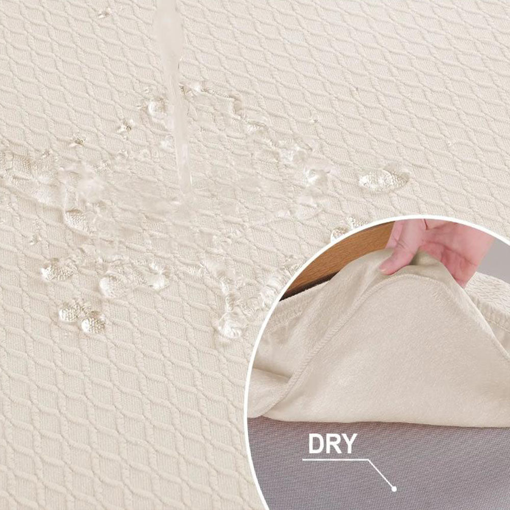 Stretch Jacquard Removable Washable Chair Seat Slipcovers Protector