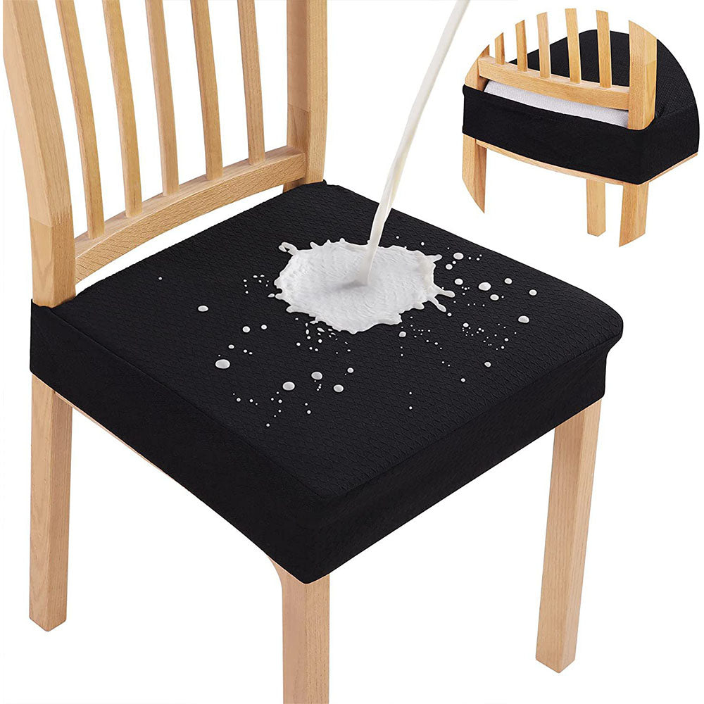 Stretch Jacquard Removable Washable Chair Seat Slipcovers Protector
