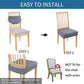 Stretch Jacquard Removable Washable Chair Seat Slipcovers Protector