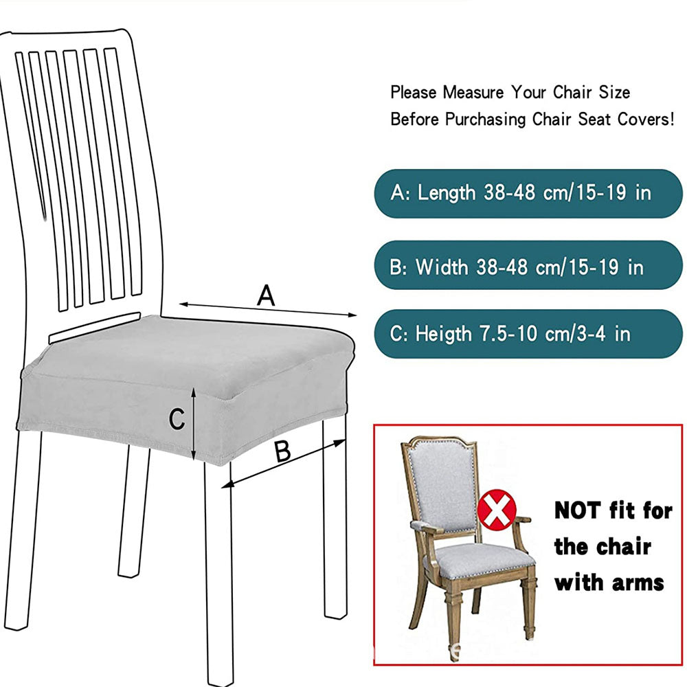 Water-Resistant PU Leather Chair Covers for Kitchen Dining Room