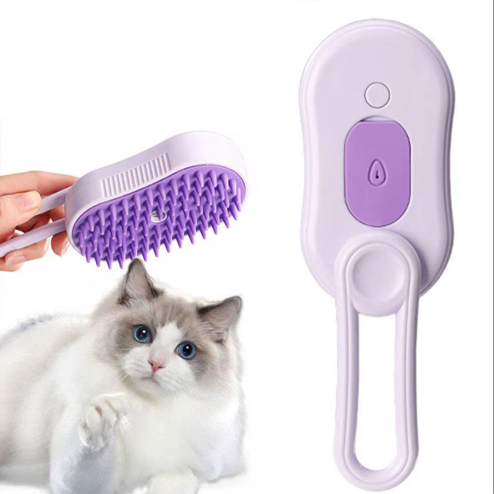 Spray Pet Massage Brush for Cats & Dogs Prevent Shedding & Groom with Ease