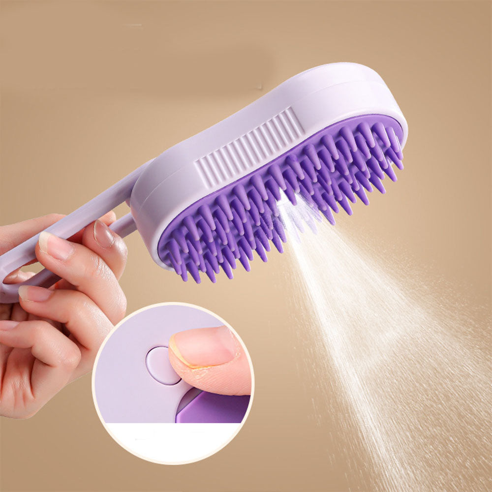 Spray Pet Massage Brush for Cats & Dogs Prevent Shedding & Groom with Ease