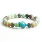 2Pcs Turquoise Turtle Charm Wish Bracelet Friendship Bracelet for Women and Men