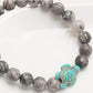 2Pcs Turquoise Turtle Charm Wish Bracelet Friendship Bracelet for Women and Men