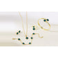 Five-Leaf Clover Jewelry Set with Necklace Bracelet Ring Earrings Gift for Women
