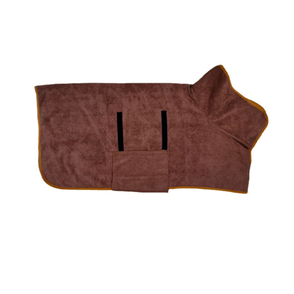 Absorbent Pet Bathrobe Towel-Coffee