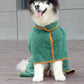 Absorbent Pet Bathrobe Towel-Green