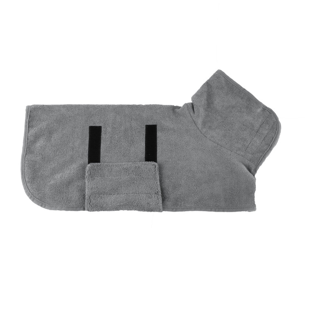 Absorbent Pet Bathrobe Towel-Grey