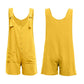 Tie Strap Slant Pocket Jumpsuit-Yellow