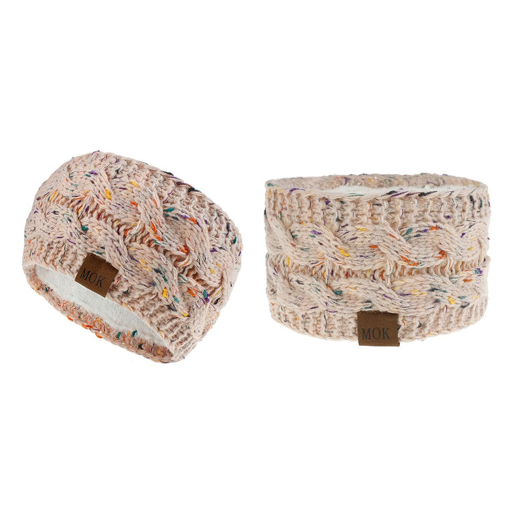 2Pcs Knitted Fleece-Lined Headband