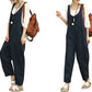 Women Cotton Slip in Relaxed Dungarees Overalls Jumpsuit