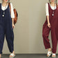 Women Cotton Slip in Relaxed Dungarees Overalls Jumpsuit