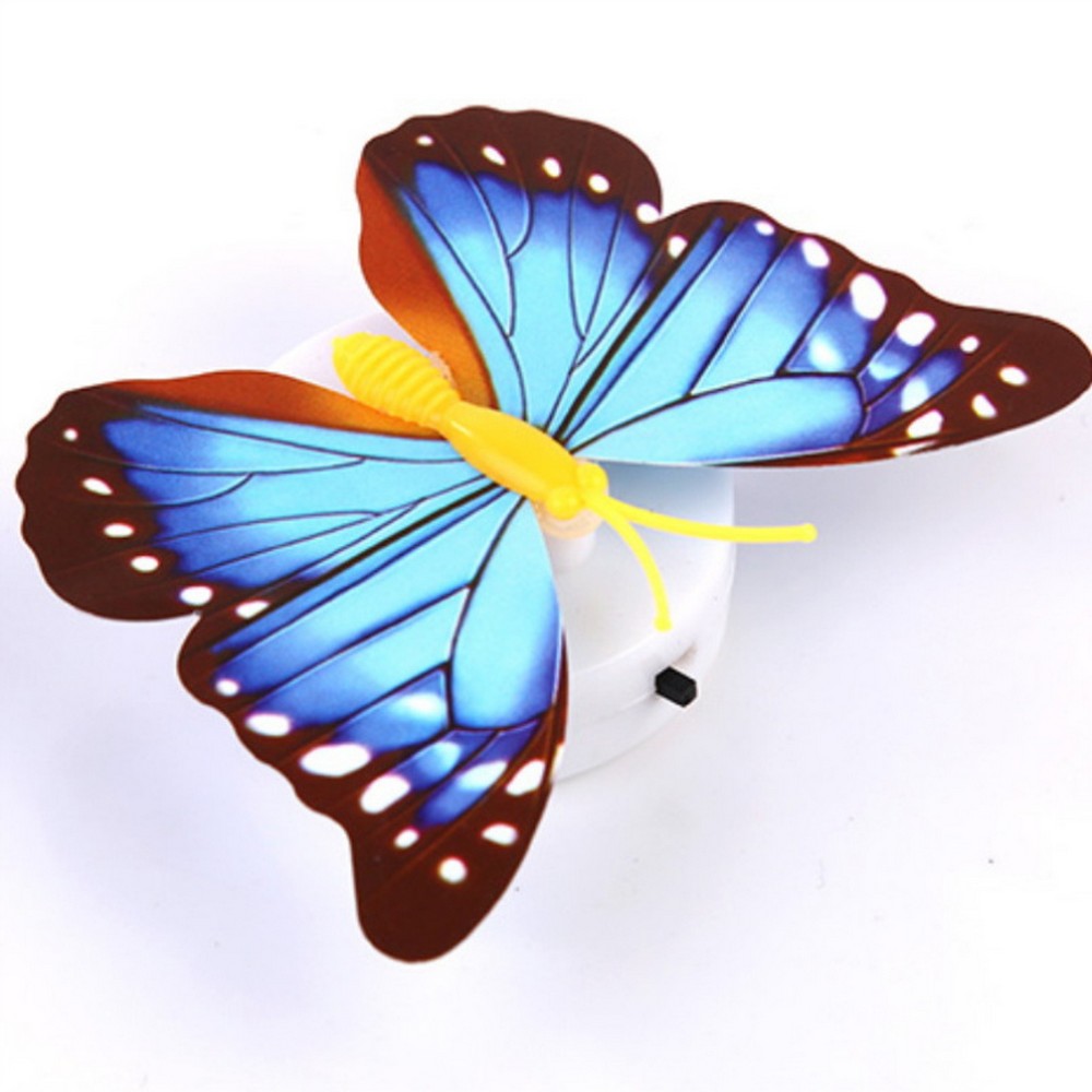 10pcs 3D Butterfly LED Wall Stickers Pasted Night Light DIY Art Decor