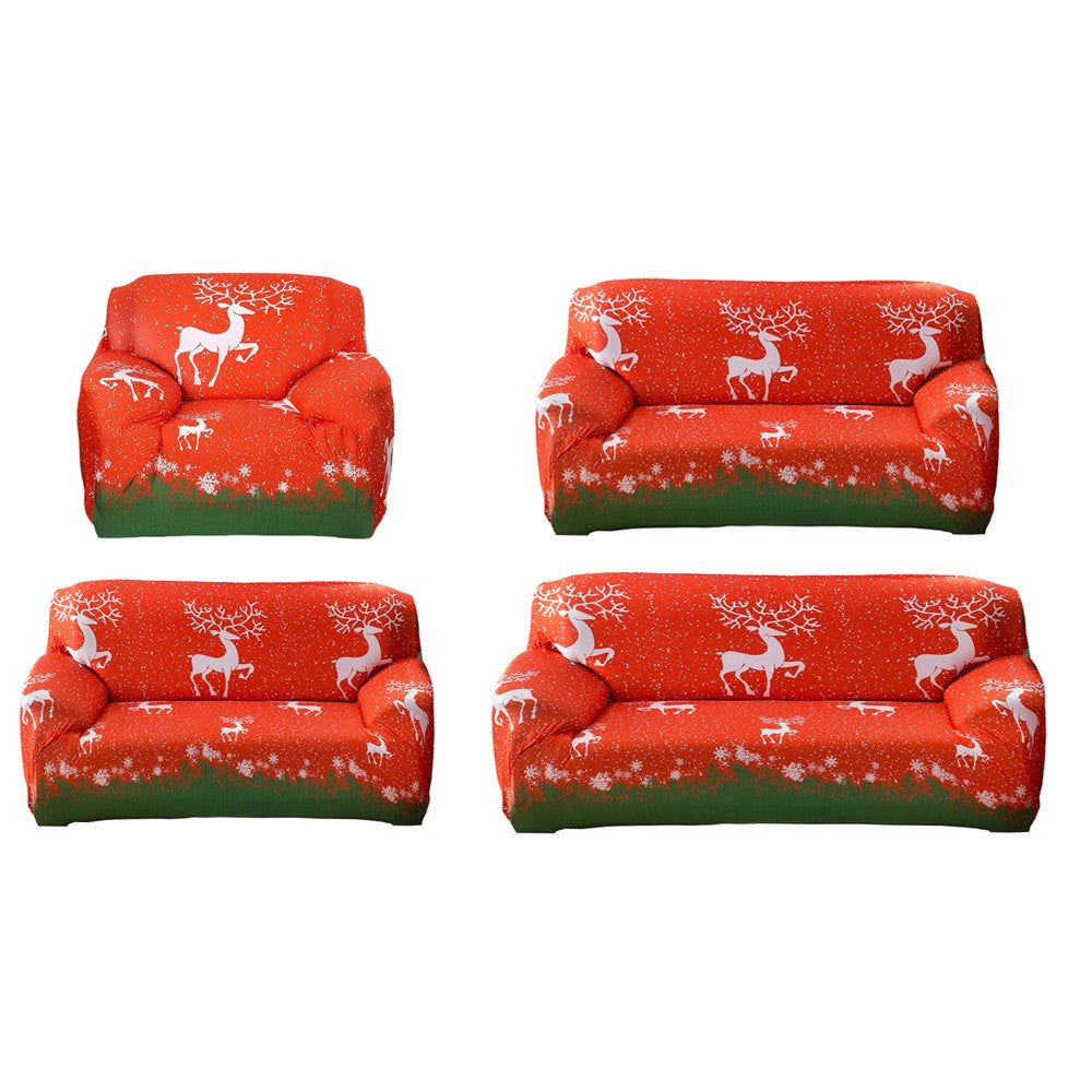 Christmas Stretchable Sofa Cover-Elks