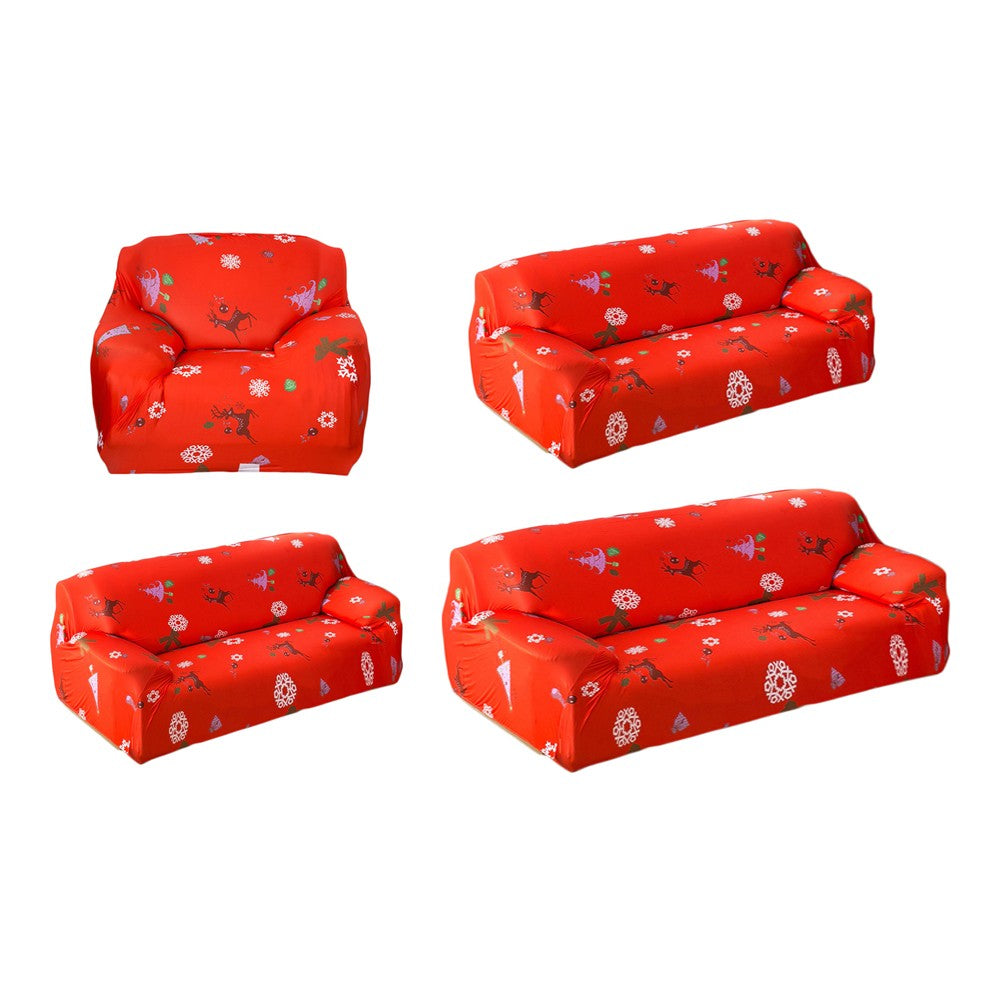 Christmas Stretchable Sofa Cover-Snowflakes