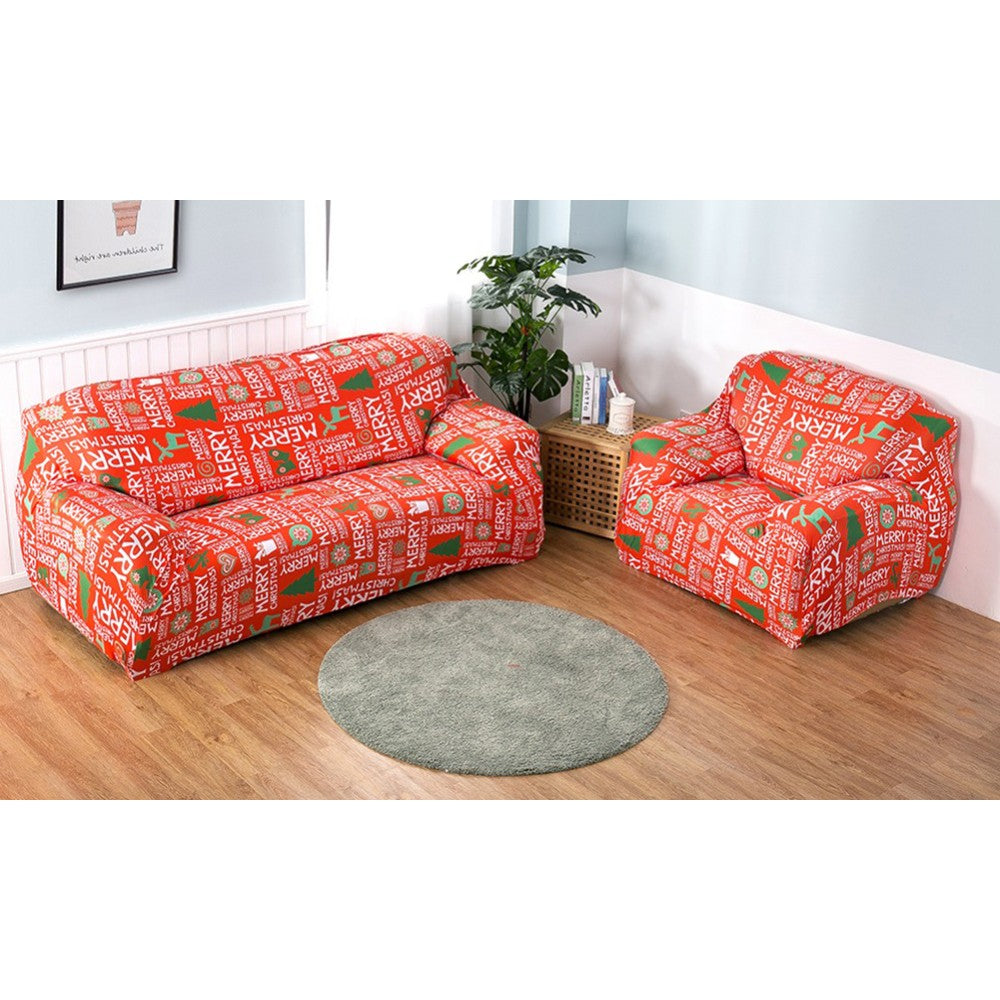 Christmas Stretchable Sofa Cover-Letters