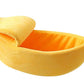 Banana Boat Shape Pet Bed