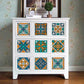 10pcs/Set 15x15cm Self Adhesive Tile Stickers Moroccan-style Wall Stickers