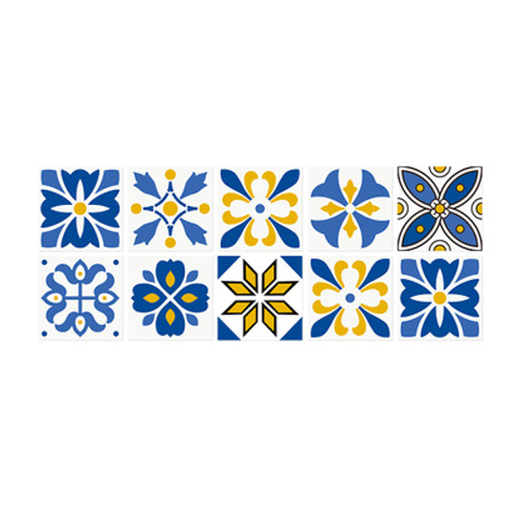 10pcs/Set 15x15cm Self Adhesive Tile Stickers Moroccan-style Wall Stickers