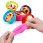 20pcs Silicone Cake Molds Baking Cake Molds Reusable Non-Stick Sets-Round