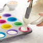 20pcs Silicone Cake Molds Baking Cake Molds Reusable Non-Stick Sets-Round