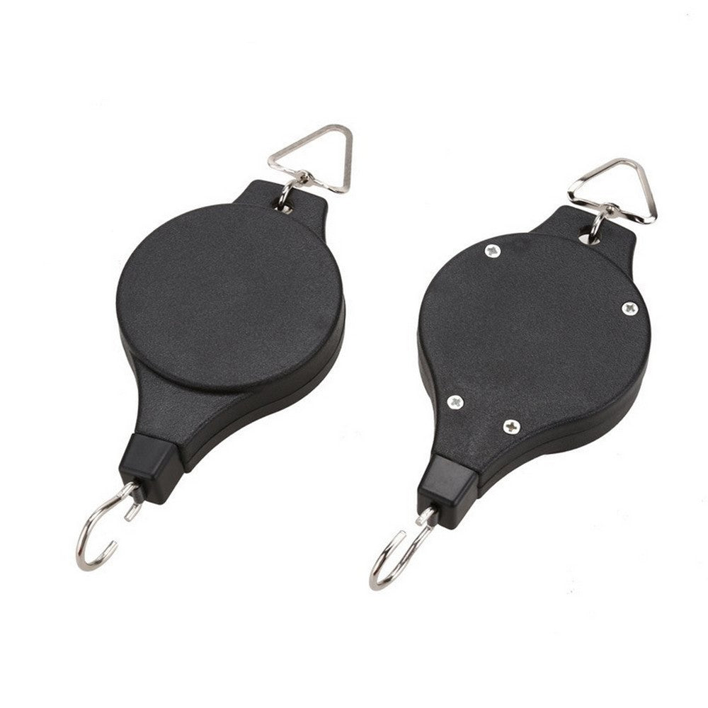 2Pcs Plant Hanger Flower Pulley Hook Hanging Retractable Garden Plant