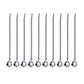 10 Pieces Stainless Steel Drinking Straws Reusable Filter Spoon-Cherry Blossom Rough Style