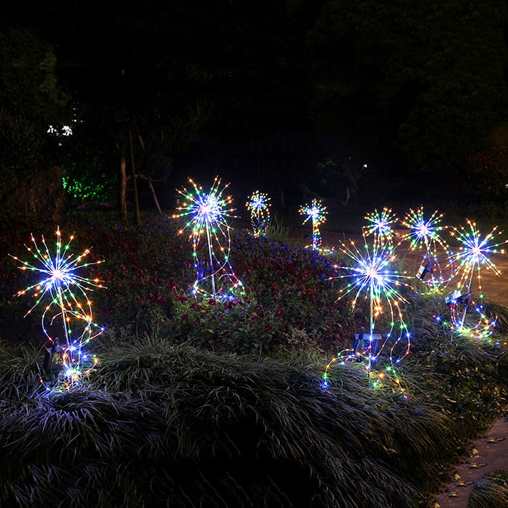 Copper Wire Ground Light Solar Fireworks Lights LED Fairy Lights