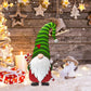 3Pcs Merry Christmas Metal Gnome Sign Stake Outdoor Decoration