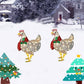 Christmas Decor Light-Up Chicken Lantern