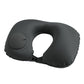 Portable Push-type Inflatable U-Shaped Travel Neck Pillow Car Headrest Cushion