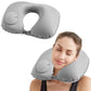 Portable Push-type Inflatable U-Shaped Travel Neck Pillow Car Headrest Cushion