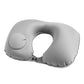 Portable Push-type Inflatable U-Shaped Travel Neck Pillow Car Headrest Cushion