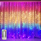 3M Remote Control Christmas Rainbow Fairy Curtain Lights