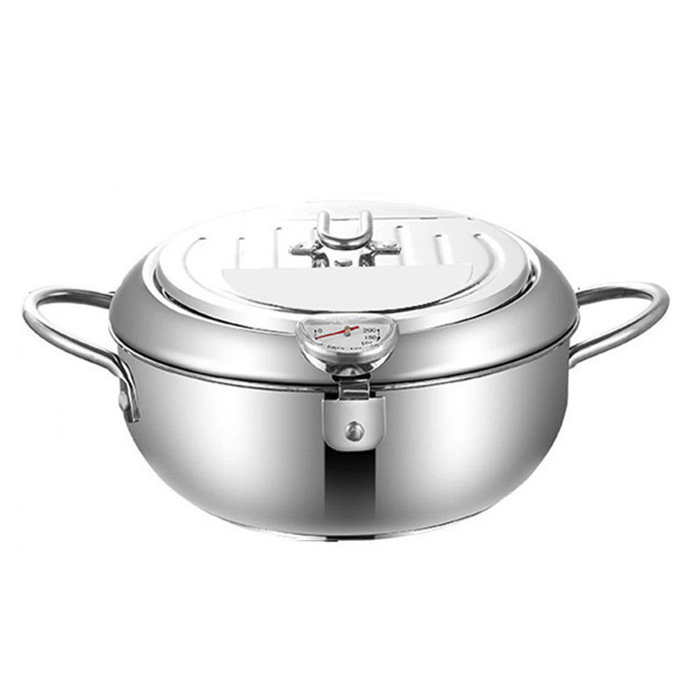Stainless Steel Deep Fryer Pot with Temperature Control
