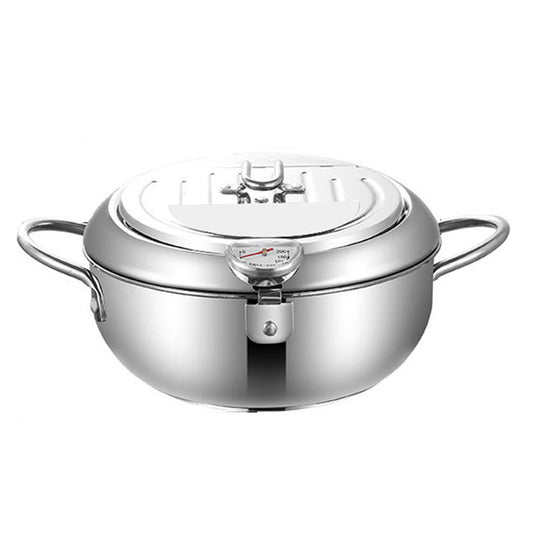 Stainless Steel Deep Fryer Pot with Temperature Control