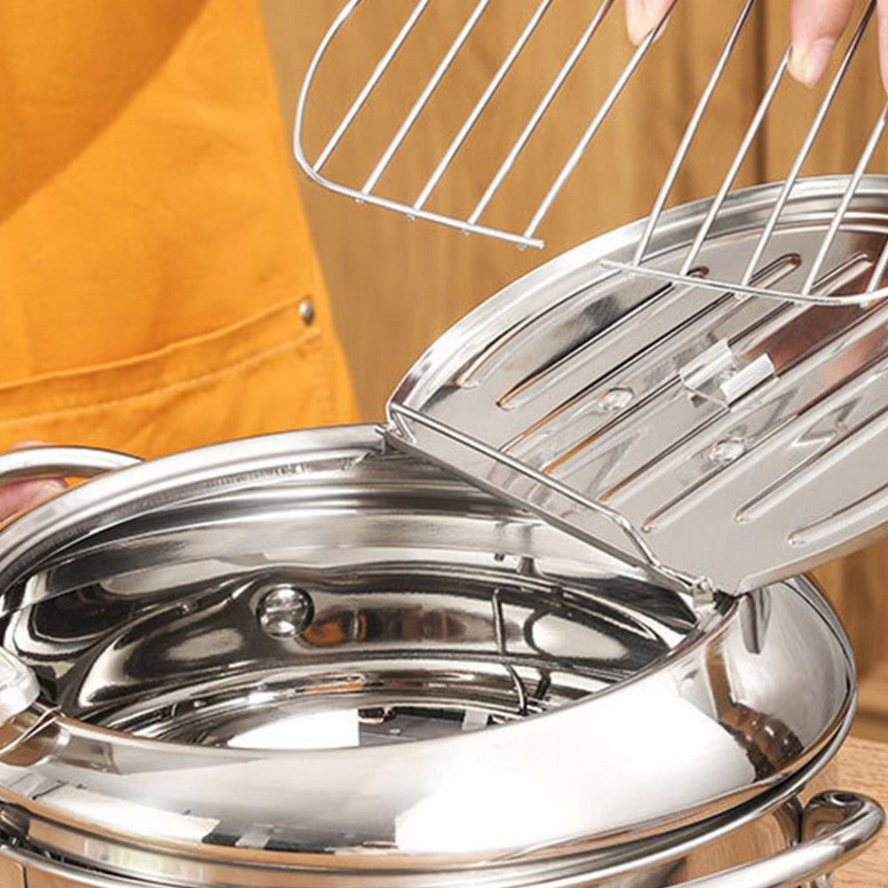 Stainless Steel Deep Fryer Pot with Temperature Control