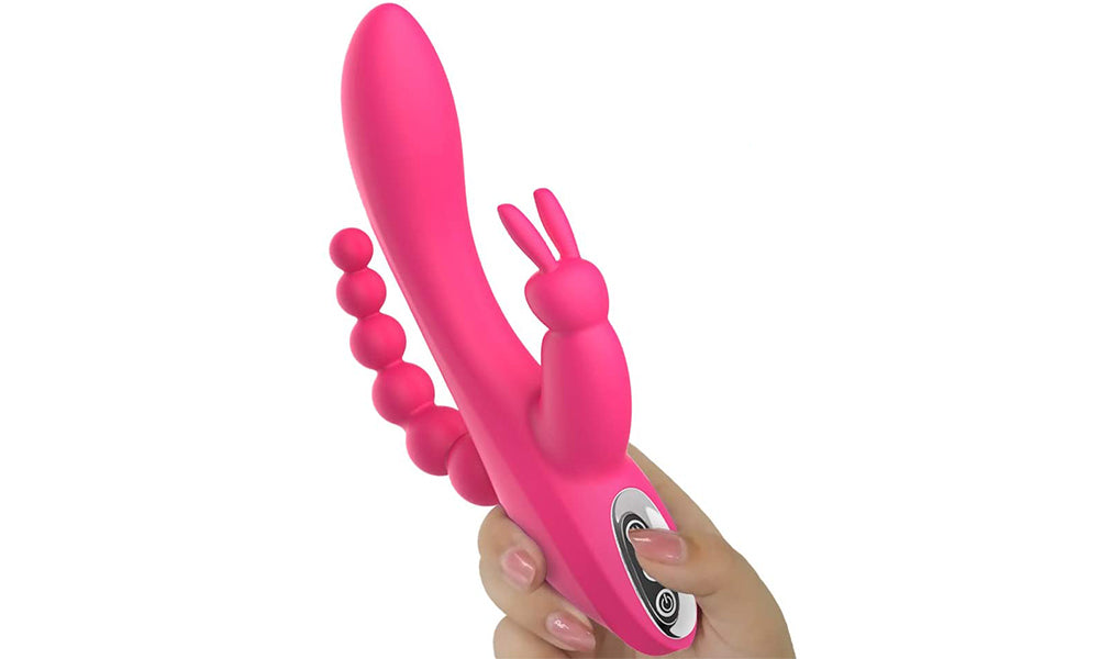 3 in 1 G-Spot Rabbit Anal Dildo Vibrator