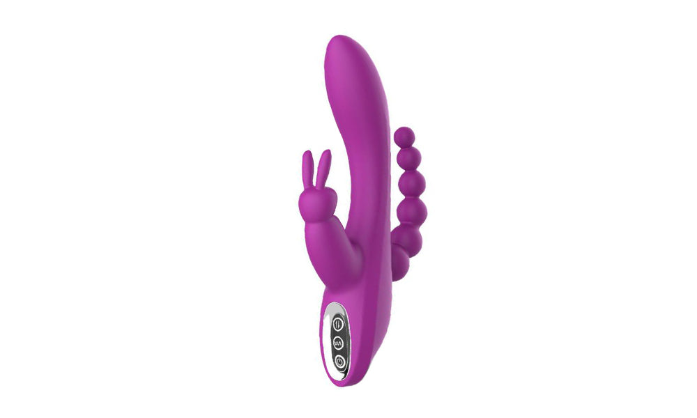 3 in 1 G-Spot Rabbit Anal Dildo Vibrator